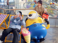 Capitaland Group holds its first Minions time-themed exhibition with Universal Studios Theme Park in Shanghai, China, on December 8, 2024. (