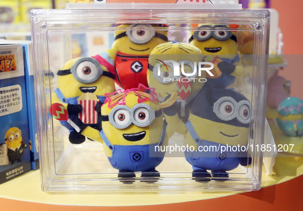 Capitaland Group holds its first Minions time-themed exhibition with Universal Studios Theme Park in Shanghai, China, on December 8, 2024. 