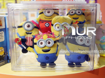 Capitaland Group holds its first Minions time-themed exhibition with Universal Studios Theme Park in Shanghai, China, on December 8, 2024. (