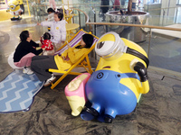 Capitaland Group holds its first Minions time-themed exhibition with Universal Studios Theme Park in Shanghai, China, on December 8, 2024. (