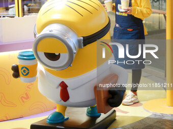 Capitaland Group holds its first Minions time-themed exhibition with Universal Studios Theme Park in Shanghai, China, on December 8, 2024. (