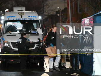 A 28-year-old man dies after being shot in the head in the East Flatbush section of Brooklyn, New York, United States, on December 9, 2024....