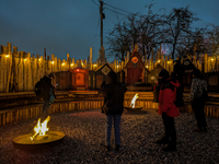 The Märchenbazar at the Olympic Park South in Munich, Bavaria, Germany, on December 9, 2024, offers a unique experience for visitors. Runnin...