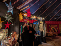 The Märchenbazar at the Olympic Park South in Munich, Bavaria, Germany, on December 9, 2024, offers a unique experience for visitors. Runnin...