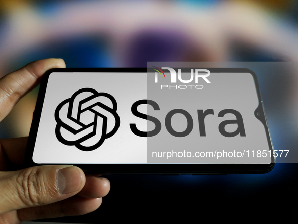 OpenAI officially launches the AI video generation model Sora in Suqian, Jiangsu, China, on December 10, 2024. 