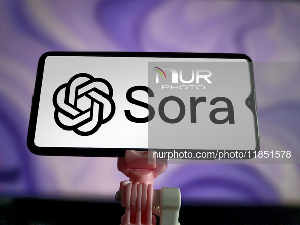 OpenAI officially launches the AI video generation model Sora in Suqian, Jiangsu, China, on December 10, 2024. 