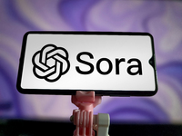 OpenAI officially launches the AI video generation model Sora in Suqian, Jiangsu, China, on December 10, 2024. (