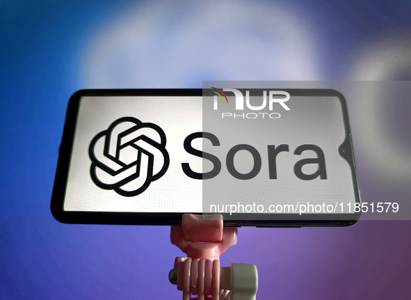 OpenAI officially launches the AI video generation model Sora in Suqian, Jiangsu, China, on December 10, 2024. 