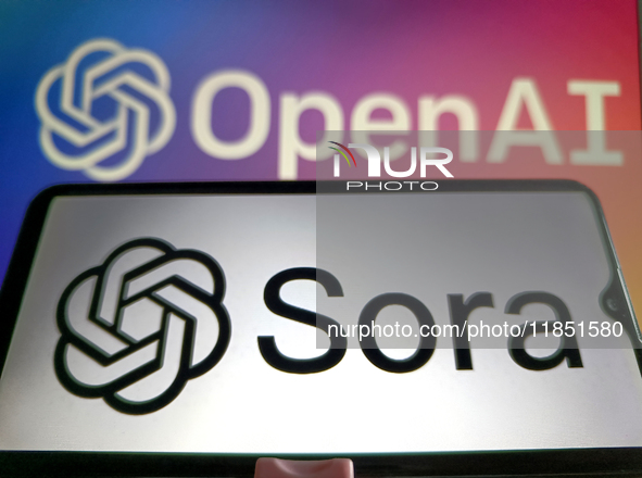 OpenAI officially launches the AI video generation model Sora in Suqian, Jiangsu, China, on December 10, 2024. 