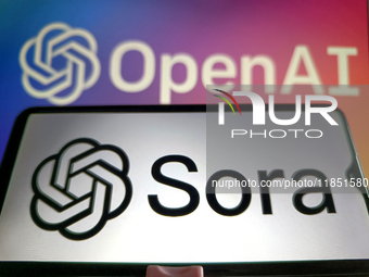 OpenAI officially launches the AI video generation model Sora in Suqian, Jiangsu, China, on December 10, 2024. (