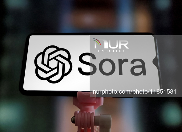 OpenAI officially launches the AI video generation model Sora in Suqian, Jiangsu, China, on December 10, 2024. 