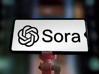 OpenAI officially launches the AI video generation model Sora in Suqian, Jiangsu, China, on December 10, 2024. (