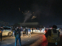 Syrians Gather In The Umayyad Square In The Heart Of Damascus To Celebrate The Fall Of The Assad Regime On December 9, 2024.(