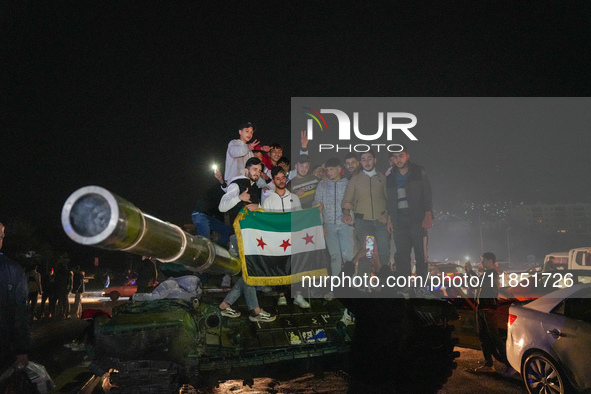 Syrians Gather In The Umayyad Square In The Heart Of Damascus To Celebrate The Fall Of The Assad Regime On December 9, 2024.