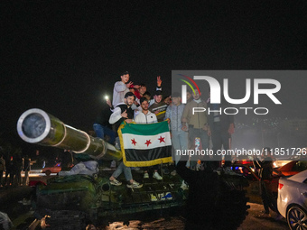 Syrians Gather In The Umayyad Square In The Heart Of Damascus To Celebrate The Fall Of The Assad Regime On December 9, 2024.(