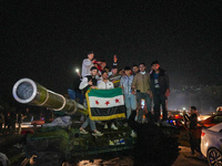 Syrians Gather In The Umayyad Square In The Heart Of Damascus To Celebrate The Fall Of The Assad Regime On December 9, 2024.(