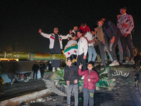 Syrians Gather In The Umayyad Square In The Heart Of Damascus To Celebrate The Fall Of The Assad Regime On December 9, 2024.(