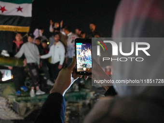 Syrians Gather In The Umayyad Square In The Heart Of Damascus To Celebrate The Fall Of The Assad Regime On December 9, 2024.(