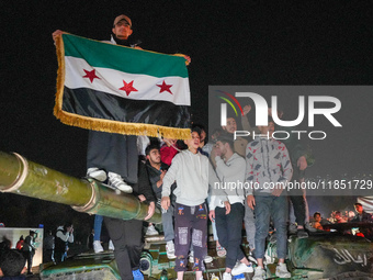 Syrians Gather In The Umayyad Square In The Heart Of Damascus To Celebrate The Fall Of The Assad Regime On December 9, 2024.(