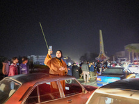 Syrians Gather In The Umayyad Square In The Heart Of Damascus To Celebrate The Fall Of The Assad Regime On December 9, 2024.(