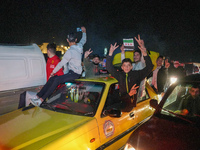 Syrians Gather In The Umayyad Square In The Heart Of Damascus To Celebrate The Fall Of The Assad Regime On December 9, 2024.(