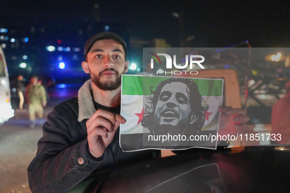 Syrians Gather In The Umayyad Square In The Heart Of Damascus To Celebrate The Fall Of The Assad Regime On December 9, 2024.