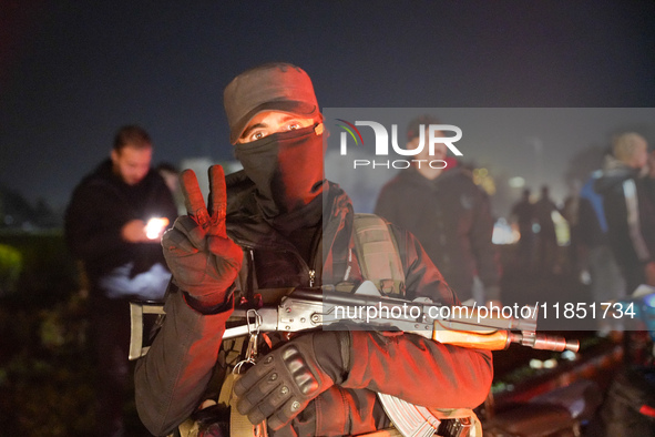 Syrians Gather In The Umayyad Square In The Heart Of Damascus To Celebrate The Fall Of The Assad Regime On December 9, 2024.