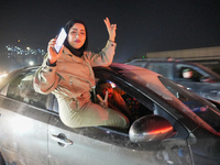 Syrians Gather In The Umayyad Square In The Heart Of Damascus To Celebrate The Fall Of The Assad Regime On December 9, 2024.(