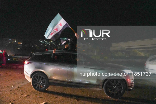 Syrians Gather In The Umayyad Square In The Heart Of Damascus To Celebrate The Fall Of The Assad Regime On December 9, 2024.