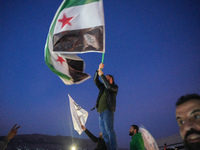 Syrians Gather In The Umayyad Square In The Heart Of Damascus To Celebrate The Fall Of The Assad Regime On December 9, 2024.(