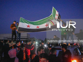 Syrians Gather In The Umayyad Square In The Heart Of Damascus To Celebrate The Fall Of The Assad Regime On December 9, 2024.(