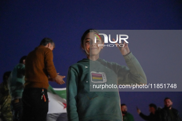 Syrians Gather In The Umayyad Square In The Heart Of Damascus To Celebrate The Fall Of The Assad Regime On December 9, 2024.