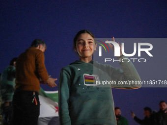 Syrians Gather In The Umayyad Square In The Heart Of Damascus To Celebrate The Fall Of The Assad Regime On December 9, 2024.(