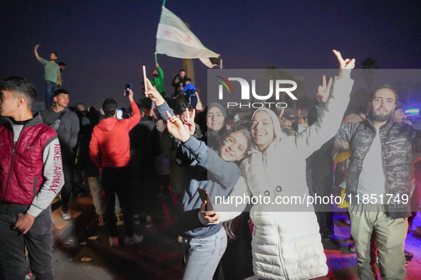 Syrians Gather In The Umayyad Square In The Heart Of Damascus To Celebrate The Fall Of The Assad Regime On December 9, 2024.