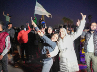 Syrians Gather In The Umayyad Square In The Heart Of Damascus To Celebrate The Fall Of The Assad Regime On December 9, 2024.(