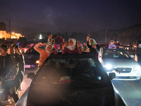 Syrians Gather In The Umayyad Square In The Heart Of Damascus To Celebrate The Fall Of The Assad Regime On December 9, 2024.(