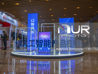 Visitors attend the 2024 Global Artificial Intelligence Products Application Expo in Suzhou, China, on December 10, 2024. (