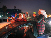 Syrians Gather In The Umayyad Square In The Heart Of Damascus To Celebrate The Fall Of The Assad Regime On December 9, 2024.(