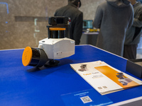 A LiDAR scanning product is seen at the 2024 Global Artificial Intelligence Product Application Expo in Suzhou, China, on December 10, 2024....