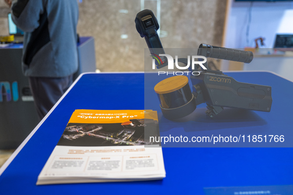 A LiDAR scanning product is seen at the 2024 Global Artificial Intelligence Product Application Expo in Suzhou, China, on December 10, 2024....