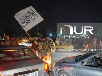 Syrians Gather In The Umayyad Square In The Heart Of Damascus To Celebrate The Fall Of The Assad Regime On December 9, 2024.(