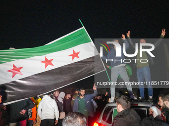 Syrians Gather In The Umayyad Square In The Heart Of Damascus To Celebrate The Fall Of The Assad Regime On December 9, 2024.(