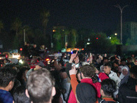 Syrians Gather In The Umayyad Square In The Heart Of Damascus To Celebrate The Fall Of The Assad Regime On December 9, 2024.(