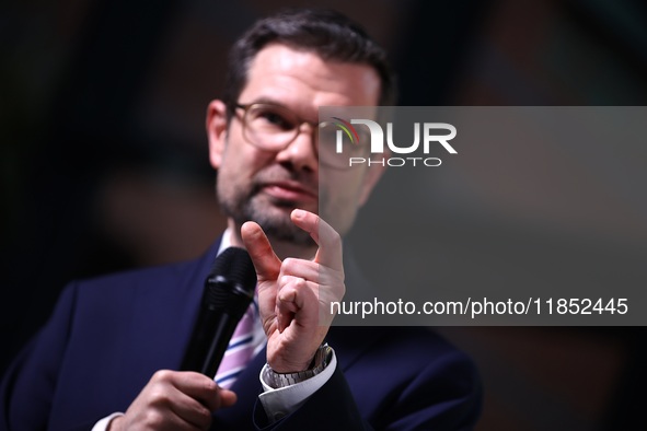 FDP Federal Chairman Christian Lindner and the designated Secretary General Dr. Marco Buschmann speak at a press conference after the campai...