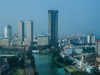 An aerial view is seen in Colombo, Sri Lanka, on December 10, 2024. Sri Lanka shows signs of recovery, with real GDP growth reported at 5.3%...