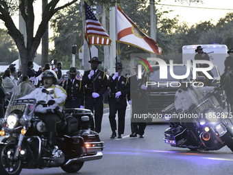 At the 7th Annual Twilight Parade in Hunters Creek, Florida, on Saturday, October 7, children and families take to the streets to watch the...