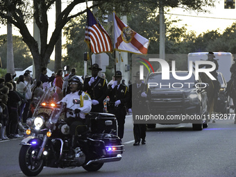 At the 7th Annual Twilight Parade in Hunters Creek, Florida, on Saturday, October 7, children and families take to the streets to watch the...