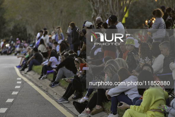 At the 7th Annual Twilight Parade in Hunters Creek, Florida, on Saturday, October 7, children and families take to the streets to watch the...