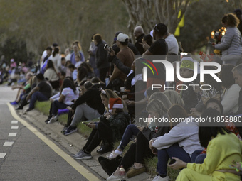 At the 7th Annual Twilight Parade in Hunters Creek, Florida, on Saturday, October 7, children and families take to the streets to watch the...