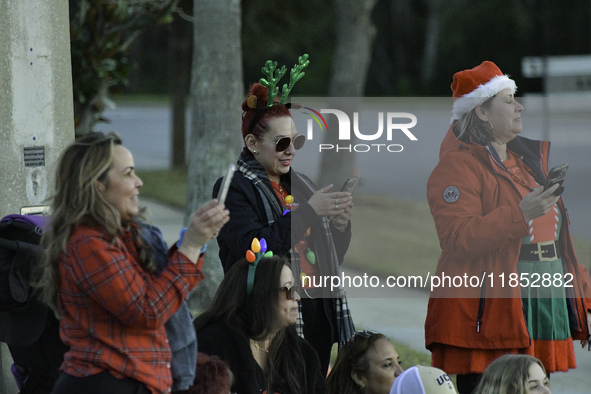 At the 7th Annual Twilight Parade in Hunters Creek, Florida, on Saturday, October 7, children and families take to the streets to watch the...